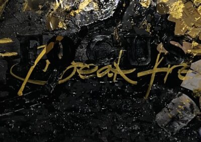 K-NY artwork BREAK FREE – photoluminescent acrylic urban luxury art