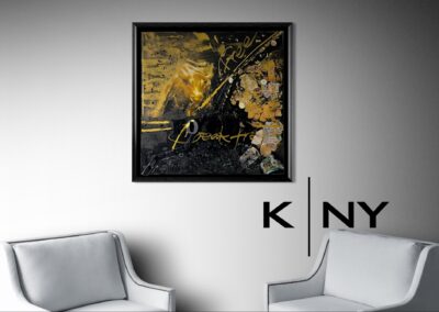 K-NY artwork BREAK FREE – photoluminescent acrylic urban luxury art