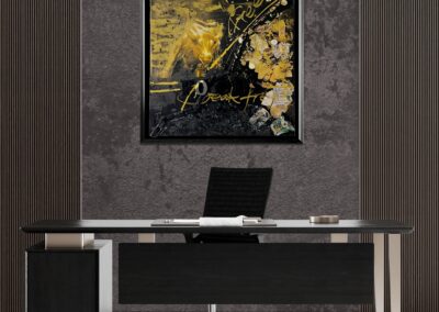 K-NY artwork BREAK FREE – photoluminescent acrylic urban luxury art