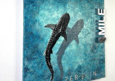 K-NY artwork ZERO IN – focused luminous acrylic art from the FOCUS & STRENGTH cluster