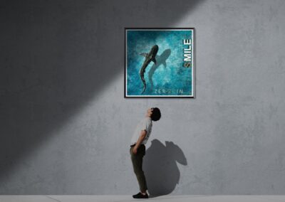 K-NY artwork ZERO IN – focused luminous acrylic art from the FOCUS & STRENGTH cluster