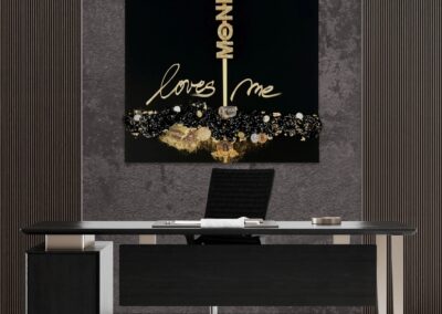 MONEY LOVES ME by K-NY. A material and light-based work defining value as an autonomous field of power and attraction.