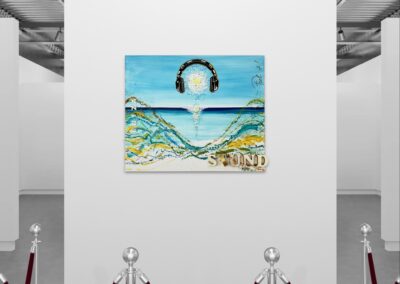 K-NY artwork IBIZA SOUND – dual-spectrum photoluminescent urban luxury art
