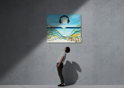 K-NY artwork IBIZA SOUND – dual-spectrum photoluminescent urban luxury art