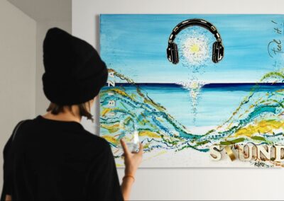 K-NY artwork IBIZA SOUND – dual-spectrum photoluminescent urban luxury art