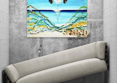 K-NY artwork IBIZA SOUND – dual-spectrum photoluminescent urban luxury art