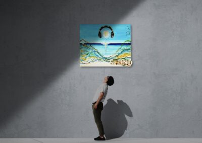 K-NY artwork IBIZA SOUND – dual-spectrum photoluminescent urban luxury art