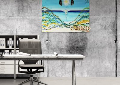 K-NY artwork IBIZA SOUND – dual-spectrum photoluminescent urban luxury art