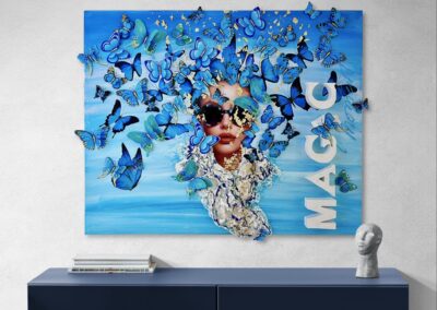 K-NY artwork MAGIC MOMENT – photoluminescent acrylic art with luminous depth