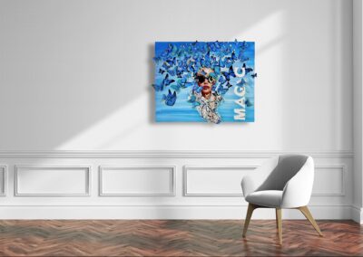 K-NY artwork MAGIC MOMENT – photoluminescent acrylic art with luminous depth