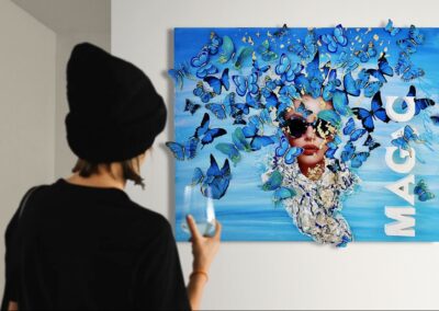 K-NY artwork MAGIC MOMENT – photoluminescent acrylic art with luminous depth