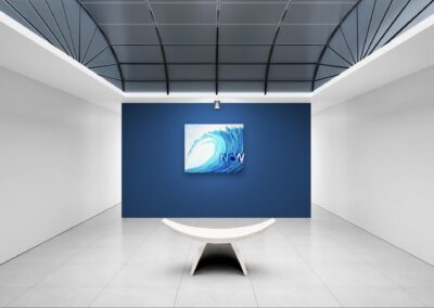 K-NY artwork CATCH THE WAVE._NOW – vibrant photoluminescent acrylic art