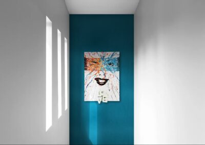 K-NY artwork FREE LOVE – luminous acrylic art from the LOVE & DESIRE cluster