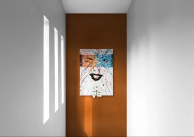 K-NY artwork FREE LOVE – luminous acrylic art from the LOVE & DESIRE cluster