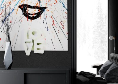 K-NY artwork FREE LOVE – luminous acrylic art from the LOVE & DESIRE cluster