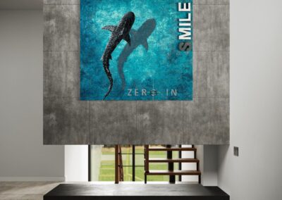 K-NY artwork ZERO IN – focused luminous acrylic art from the FOCUS & STRENGTH cluster