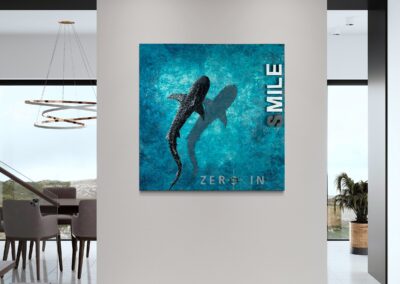 K-NY artwork ZERO IN – focused luminous acrylic art from the FOCUS & STRENGTH cluster