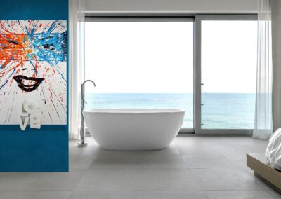 K-NY artwork FREE LOVE – luminous acrylic art from the LOVE & DESIRE