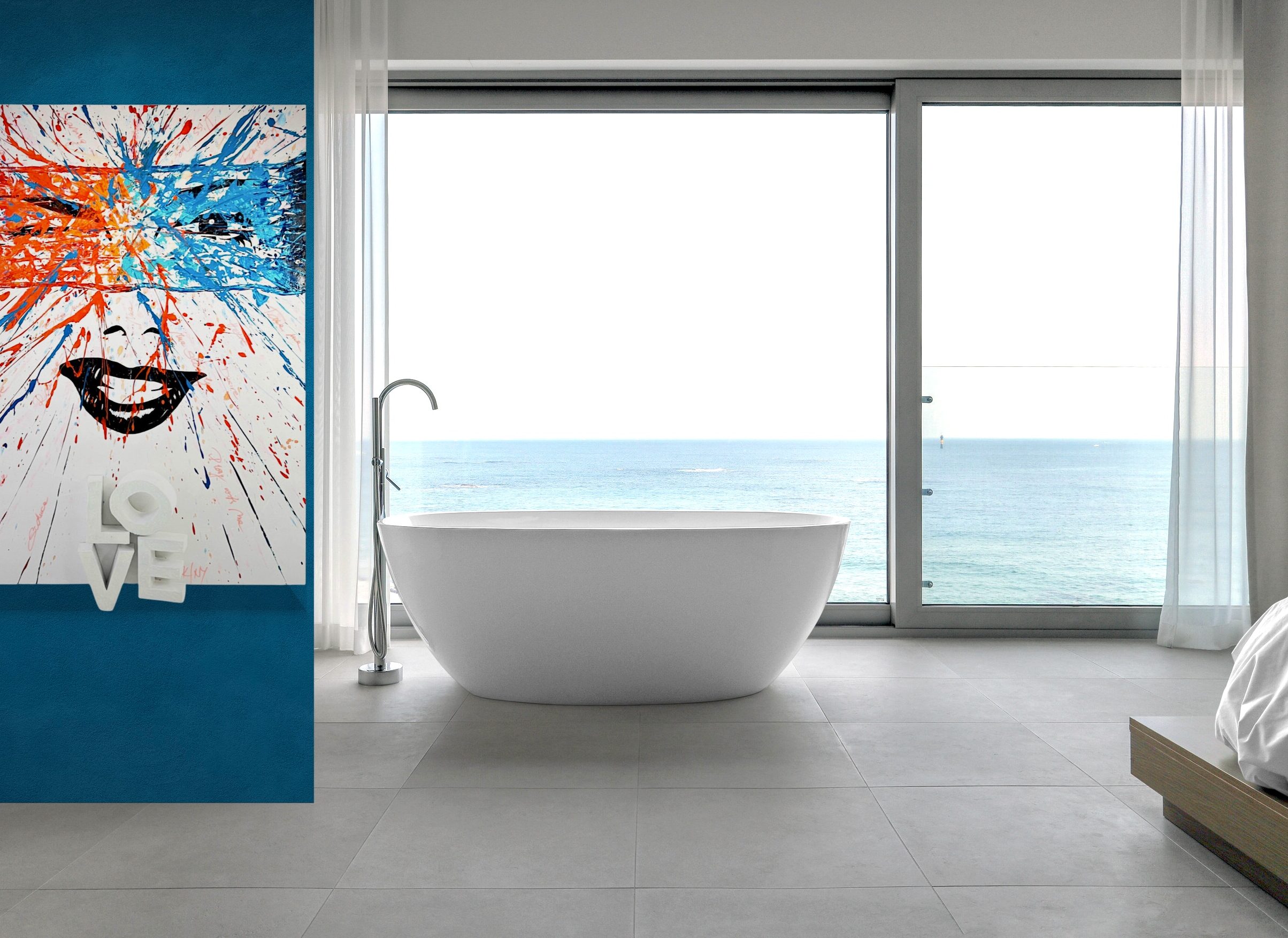 K-NY artwork FREE LOVE – luminous acrylic art from the LOVE & DESIRE