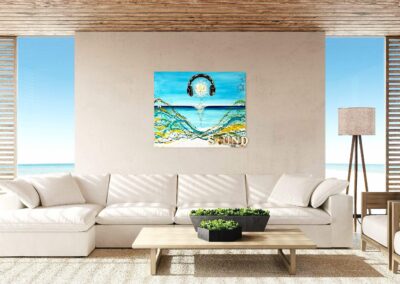 K-NY artwork IBIZA SOUND – dual-spectrum photoluminescent urban luxury art