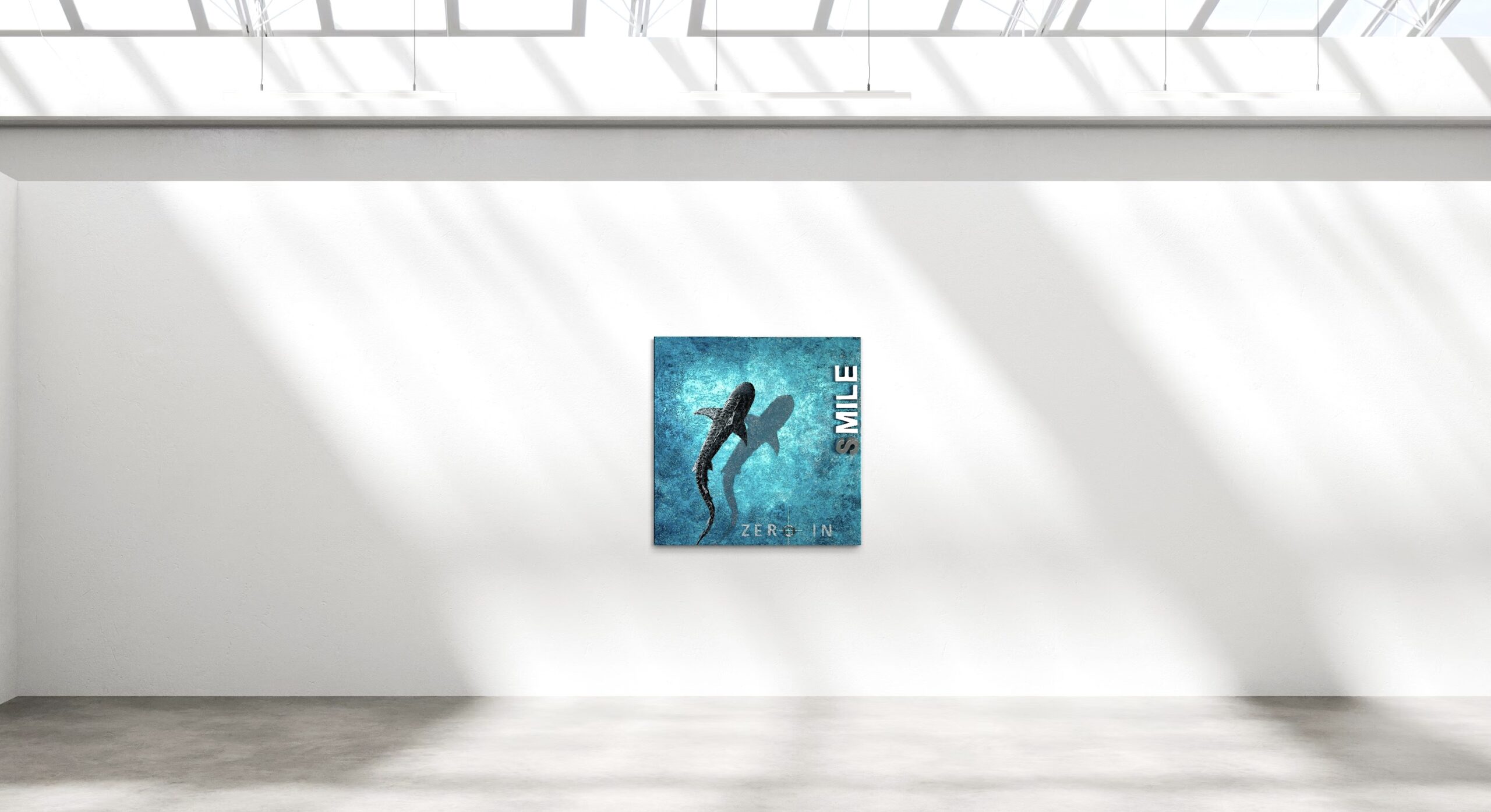 K-NY artwork ZERO IN – focused luminous acrylic art from the FOCUS & STRENGTH cluster