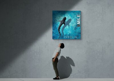 K-NY artwork ZERO IN – focused luminous acrylic art from the FOCUS & STRENGTH cluster