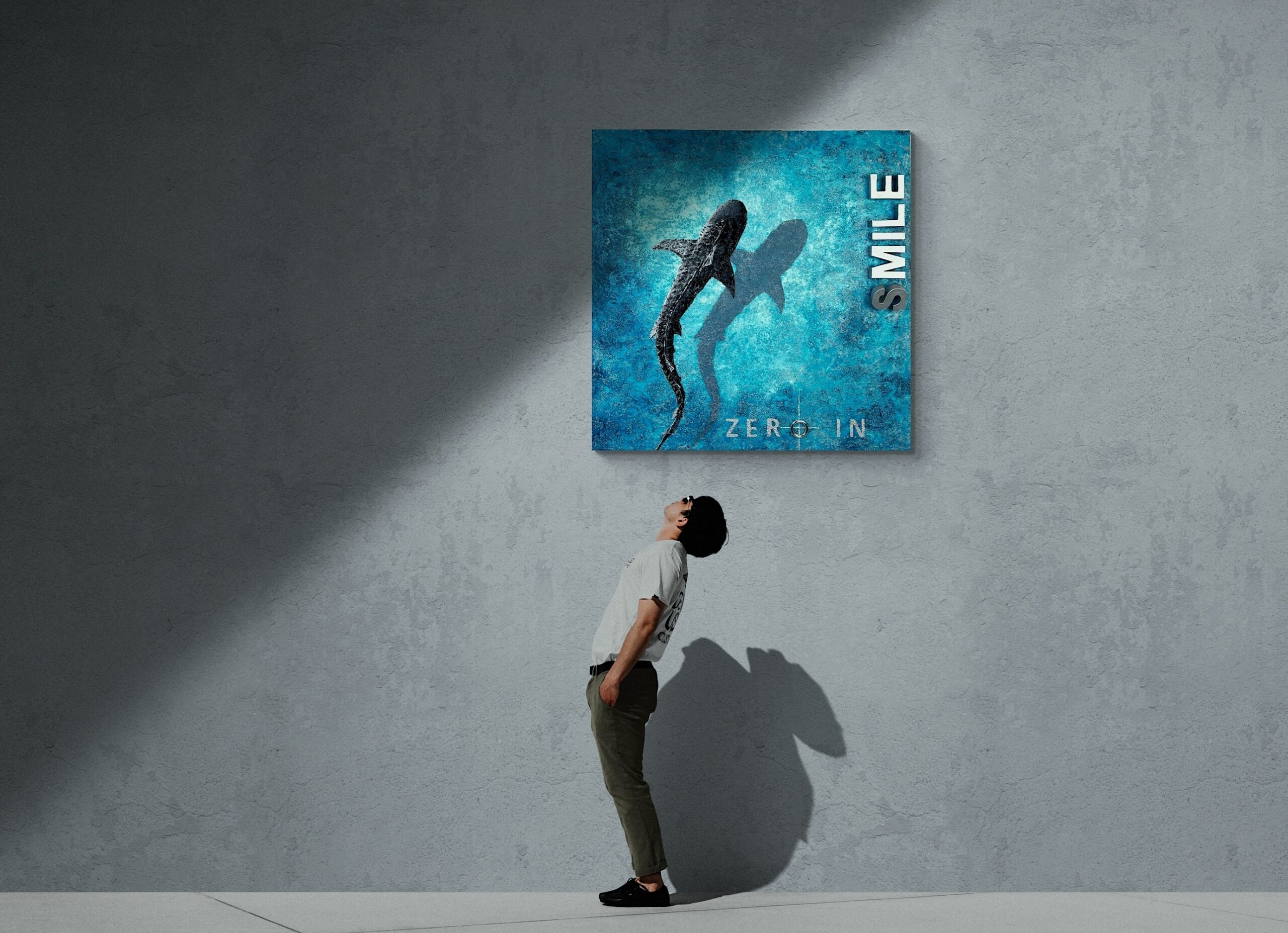 K-NY artwork ZERO IN – focused luminous acrylic art from the FOCUS & STRENGTH cluster