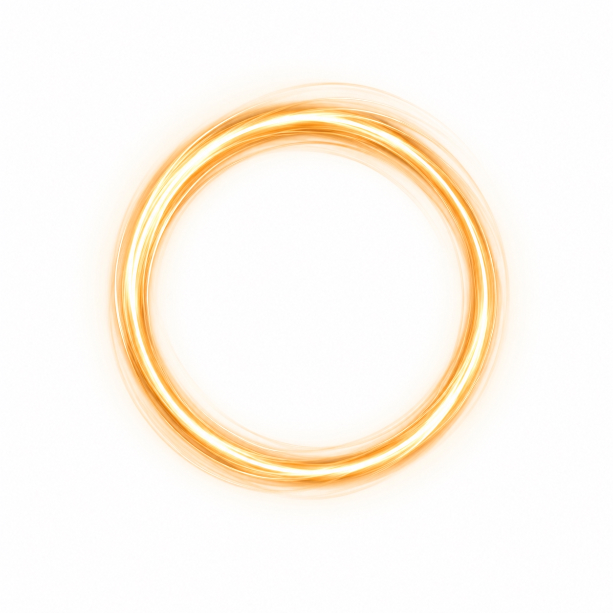 Glowing circular light structure representing the K-NY cluster FOCUS & STRENGTH — controlled energy flow, precision, and perceptual stability within the K-NY system.