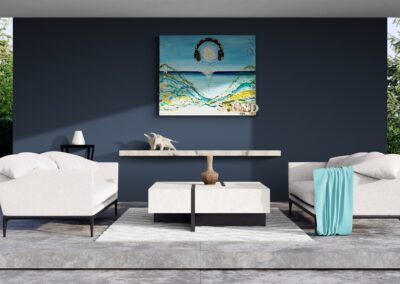 K-NY artwork IBIZA SOUND – dual-spectrum photoluminescent urban luxury art