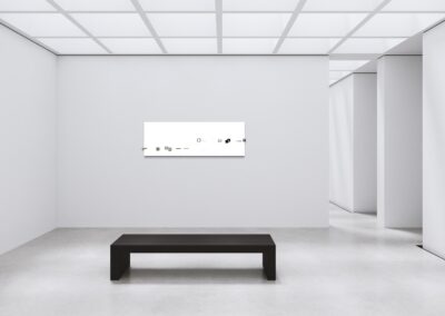 NEW PER by K-NY — photoluminescent conceptual artwork in spatial context, dual-spectrum composition interacting with light and architecture
