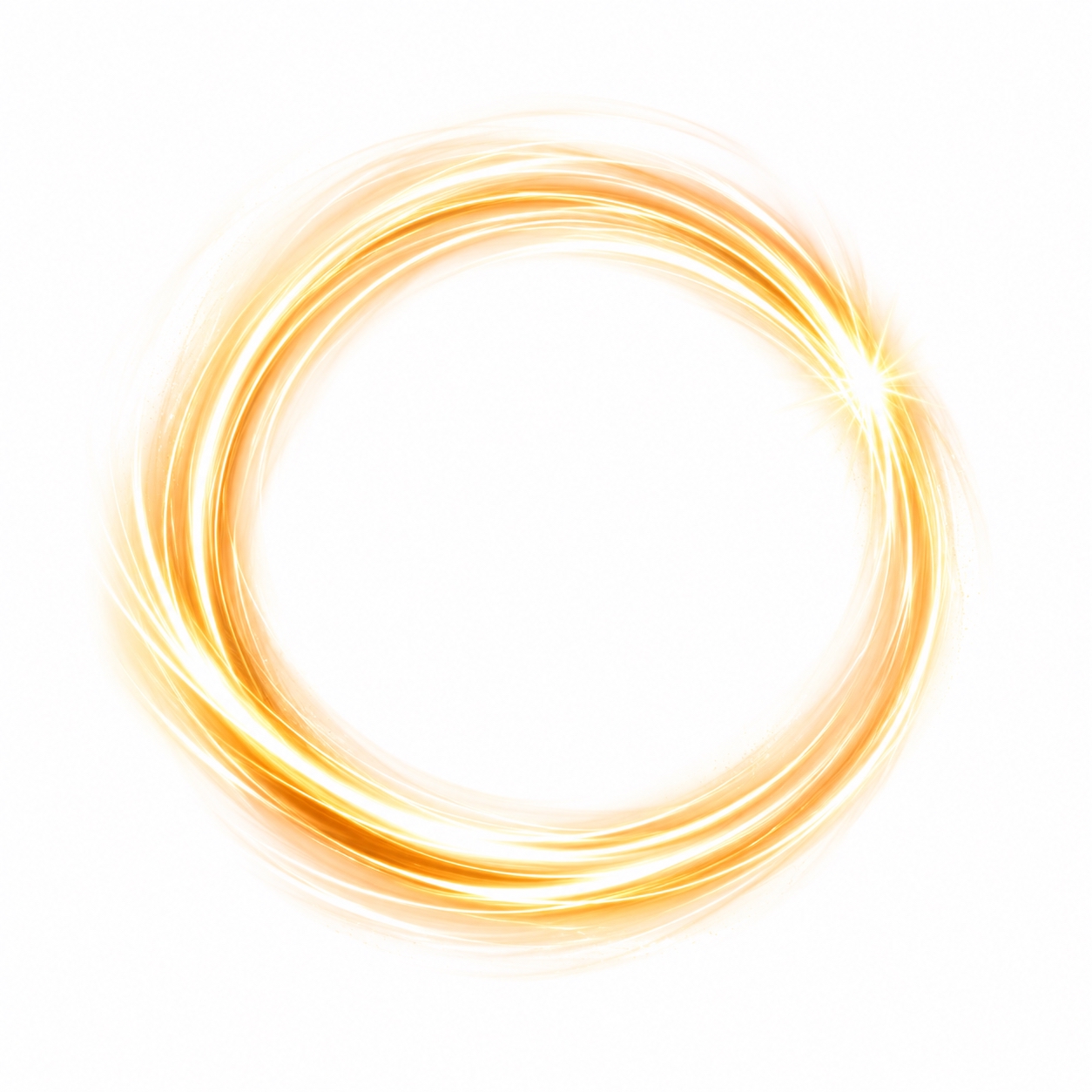 Dynamic circular light structure symbolizing the K-NY cluster POWER & FREEDOM — acceleration, liberation, energy, and momentum expressed through luminous motion.