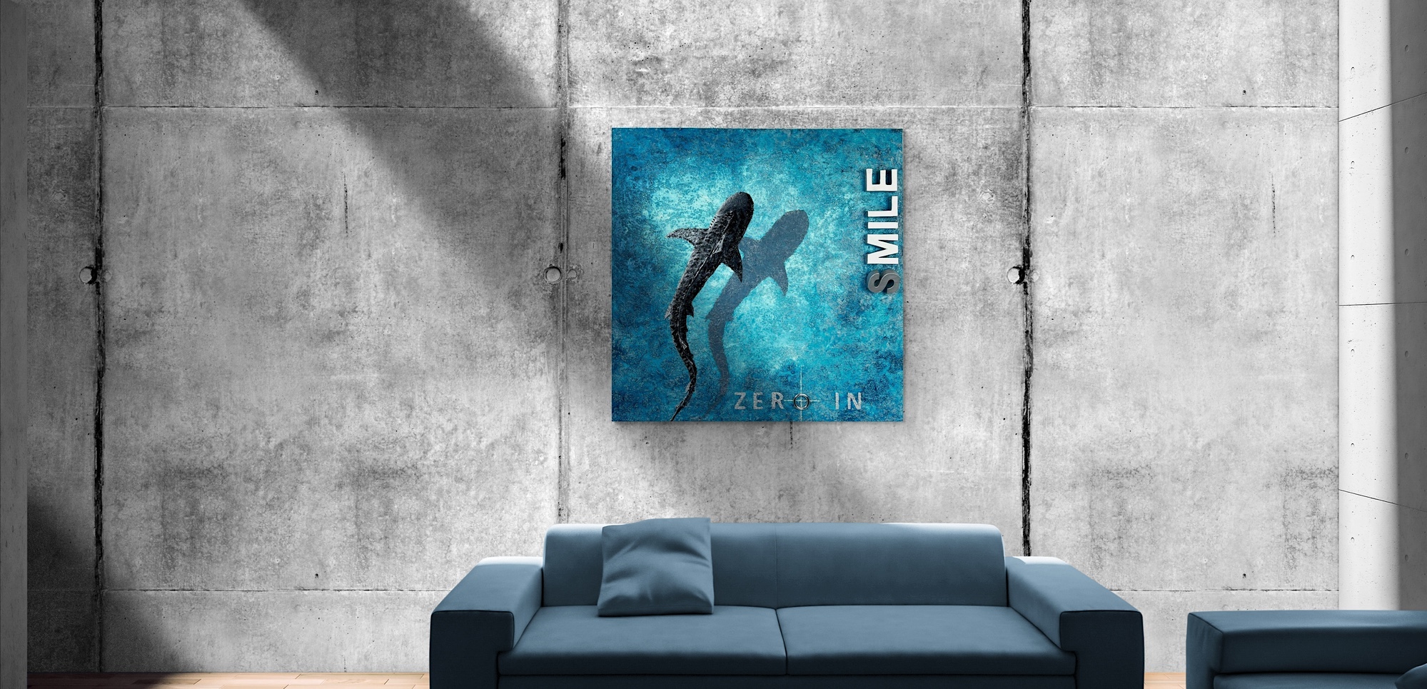 K-NY artwork ZERO IN – focused luminous acrylic art from the FOCUS & STRENGTH cluster