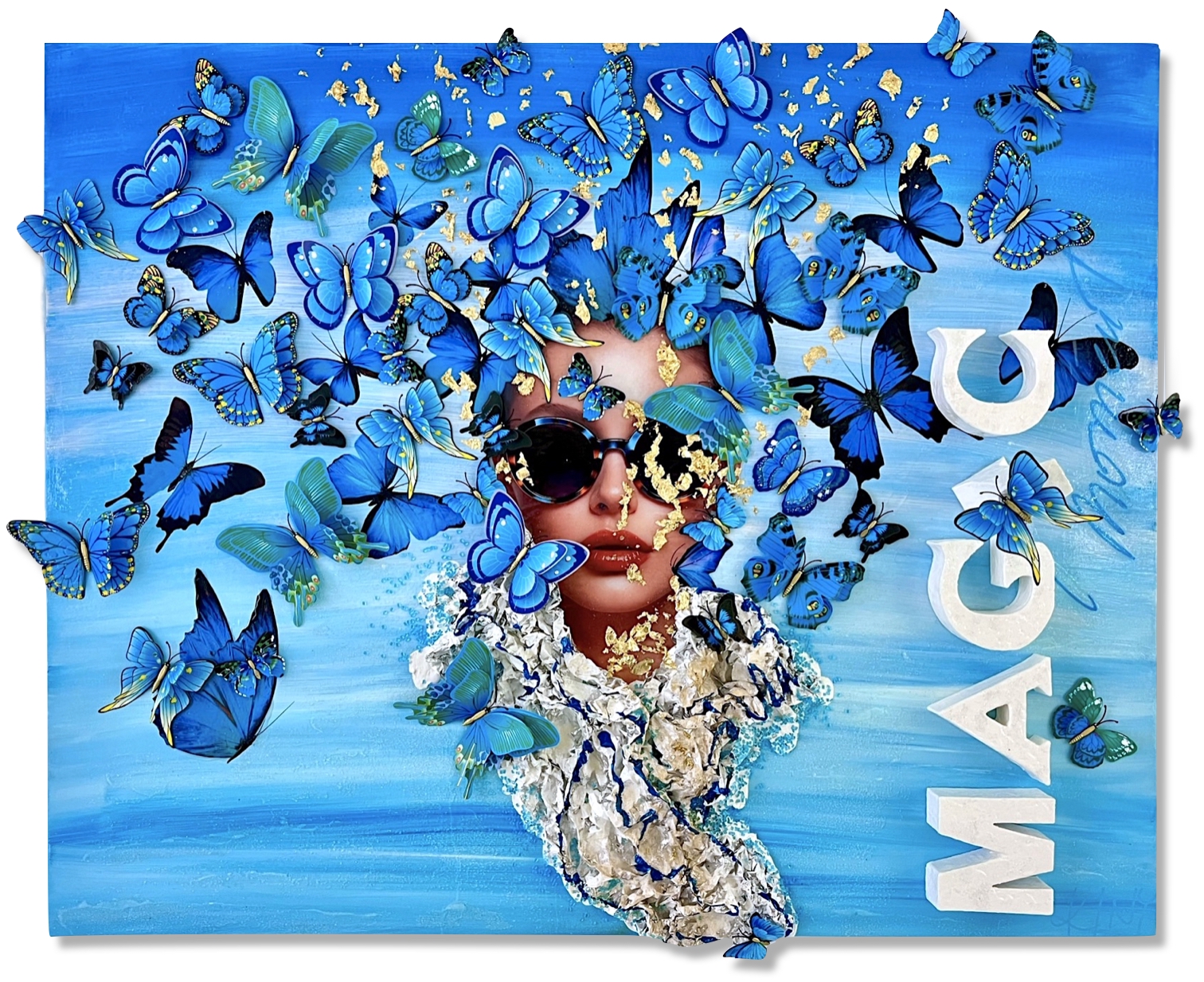 K-NY artwork MAGIC MOMENT – photoluminescent acrylic art with luminous depth