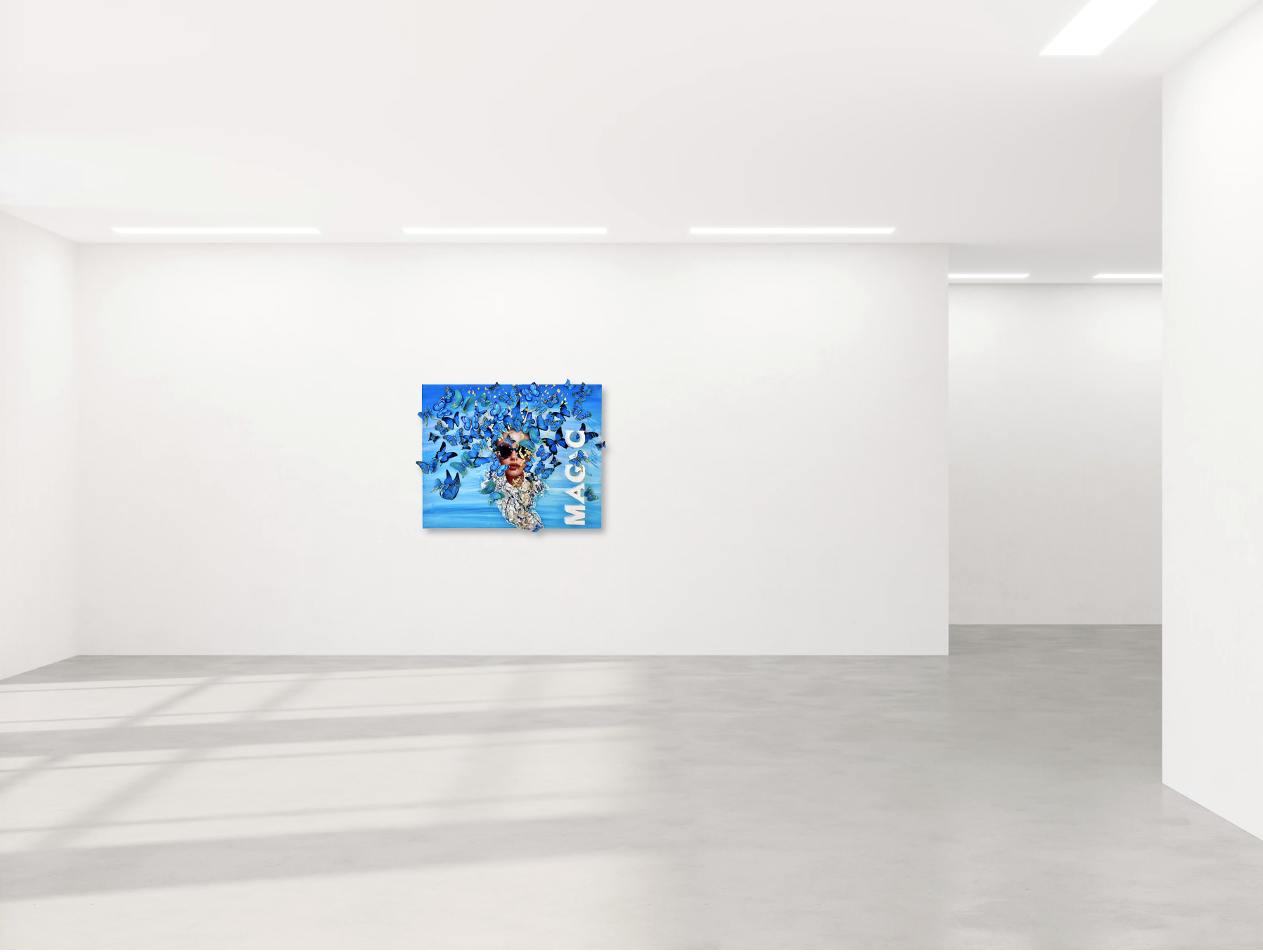 K-NY Gallery Space. K-NY artwork in the K-NY Gallery Space, demonstrating the relationship between artwork, architecture and perception.