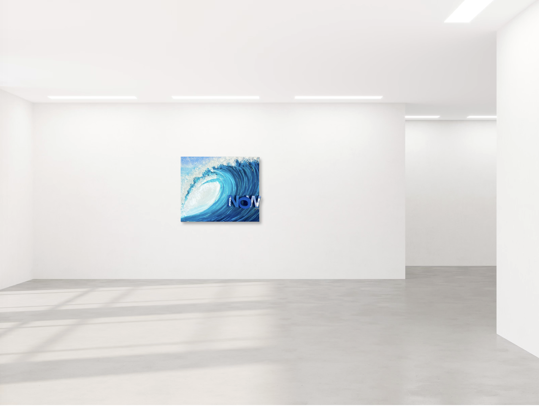 K-NY Gallery Space. K-NY artwork in the K-NY Gallery Space, demonstrating the relationship between artwork, architecture and perception.