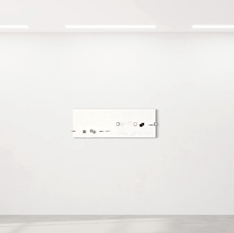 K-NY Gallery Space. K-NY artwork in the K-NY Gallery Space, demonstrating the relationship between artwork, architecture and perception.
