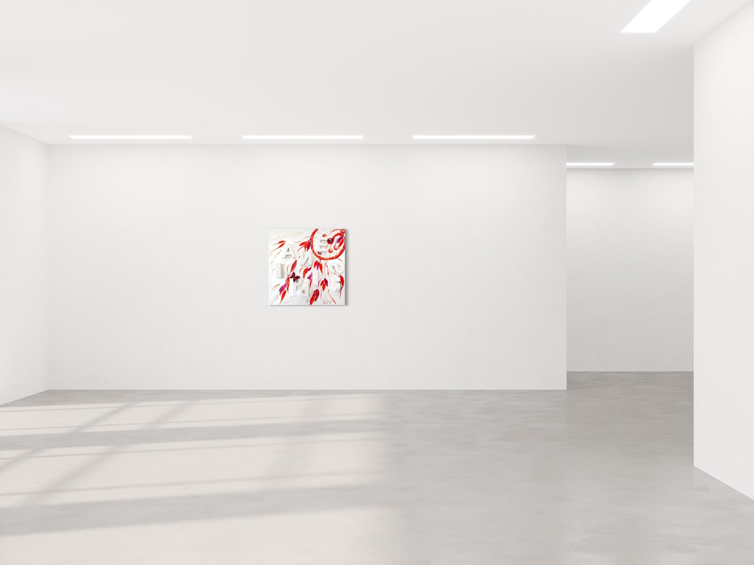 K-NY Gallery Space. K-NY artwork in the K-NY Gallery Space, demonstrating the relationship between artwork, architecture and perception.