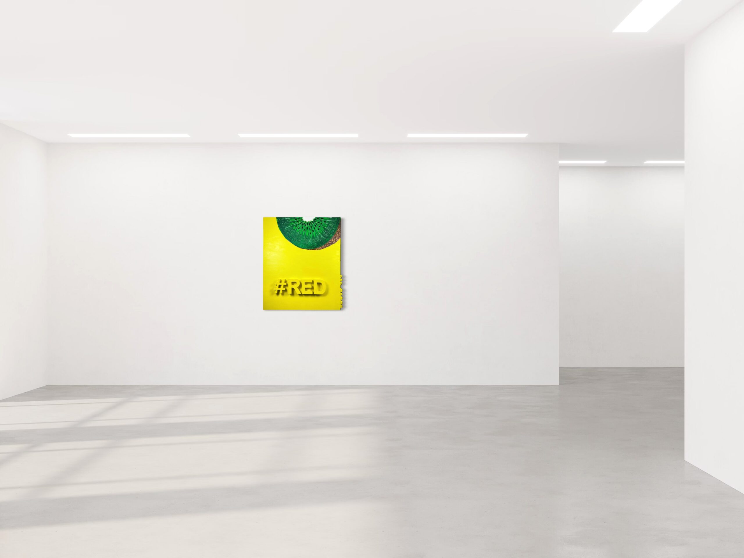 K-NY Gallery Space. K-NY artwork in the K-NY Gallery Space, demonstrating the relationship between artwork, architecture and perception.