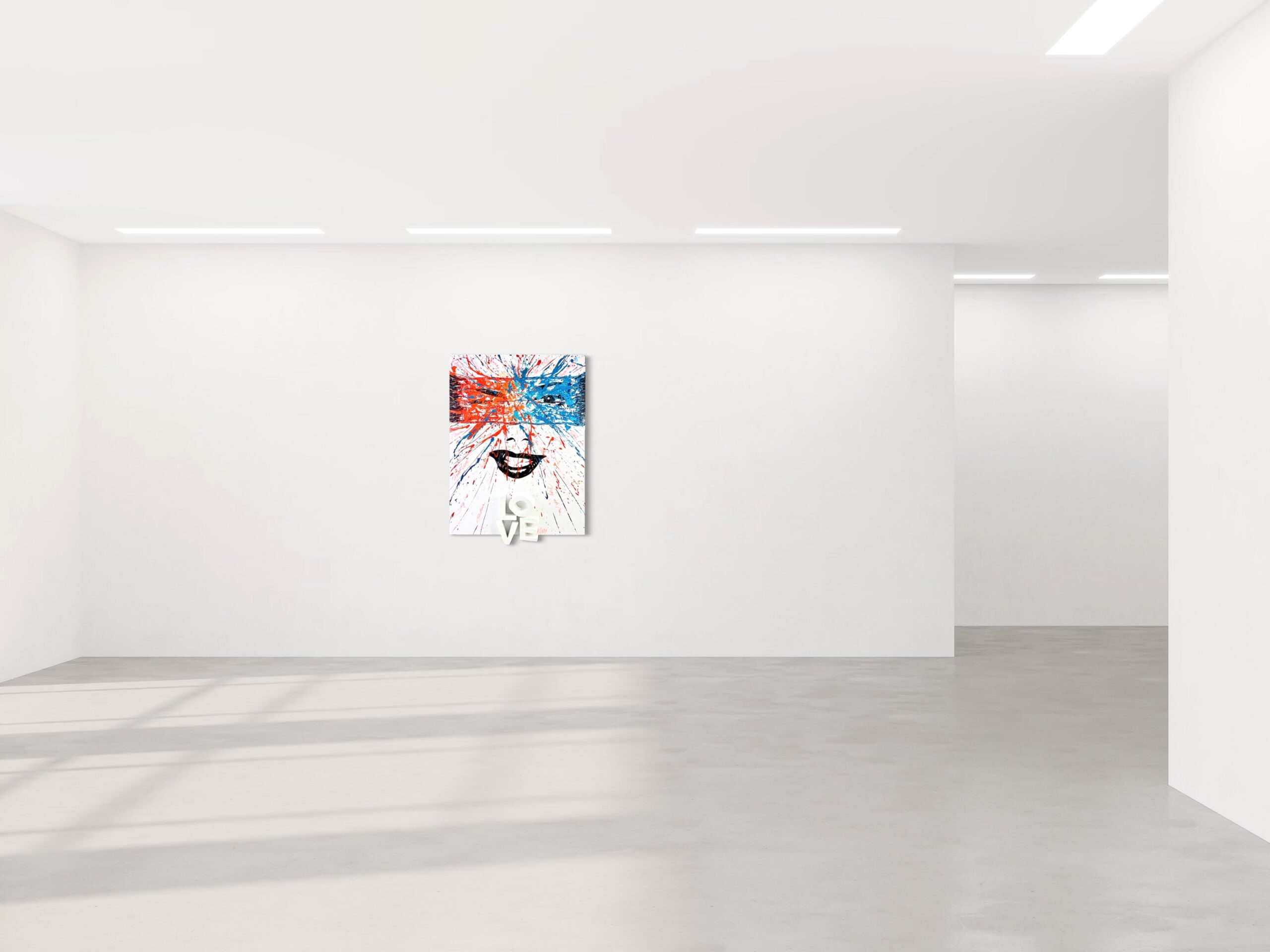 K-NY Gallery Space. K-NY artwork in the K-NY Gallery Space, demonstrating the relationship between artwork, architecture and perception.