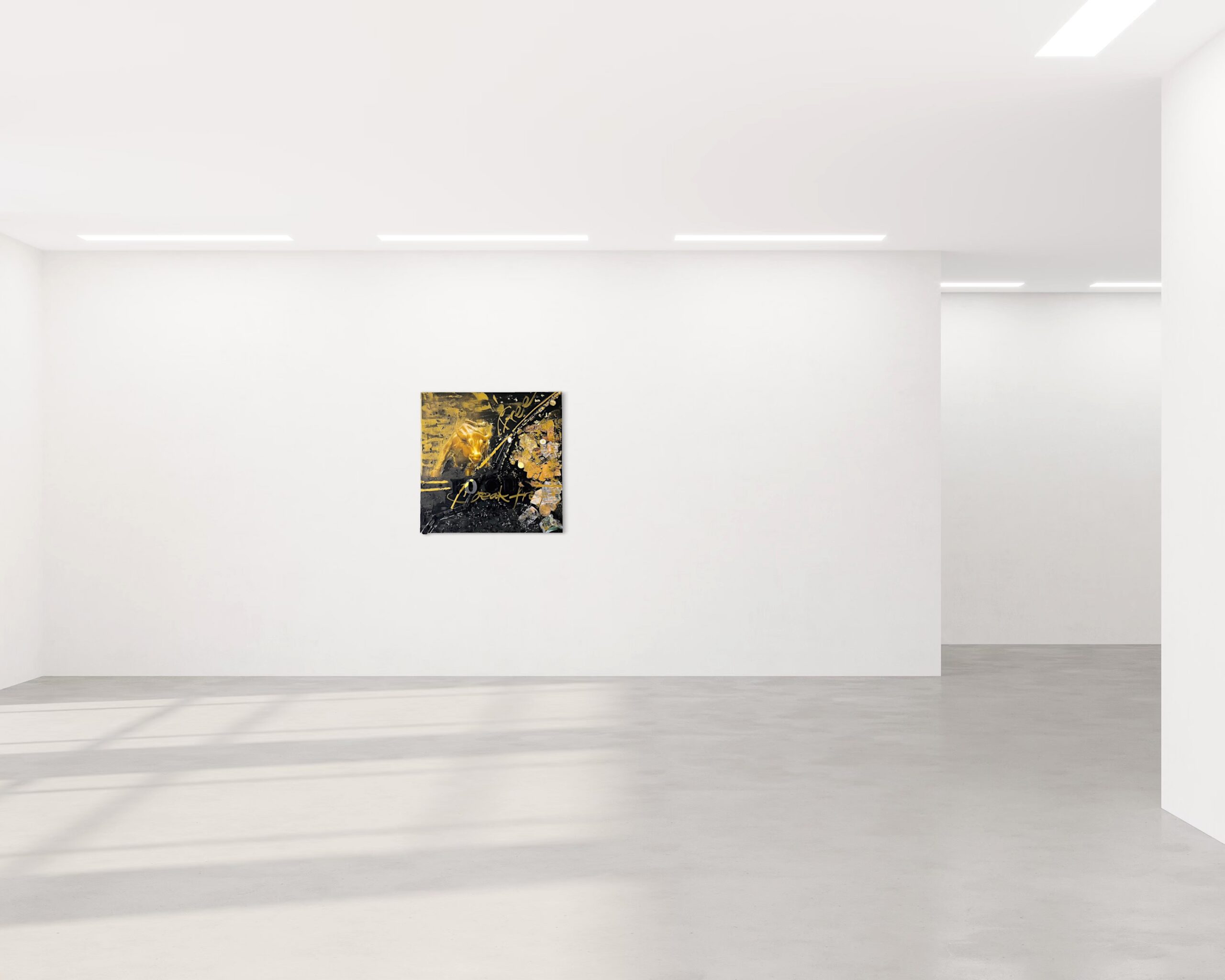 K-NY Gallery Space. K-NY artwork in the K-NY Gallery Space, demonstrating the relationship between artwork, architecture and perception.