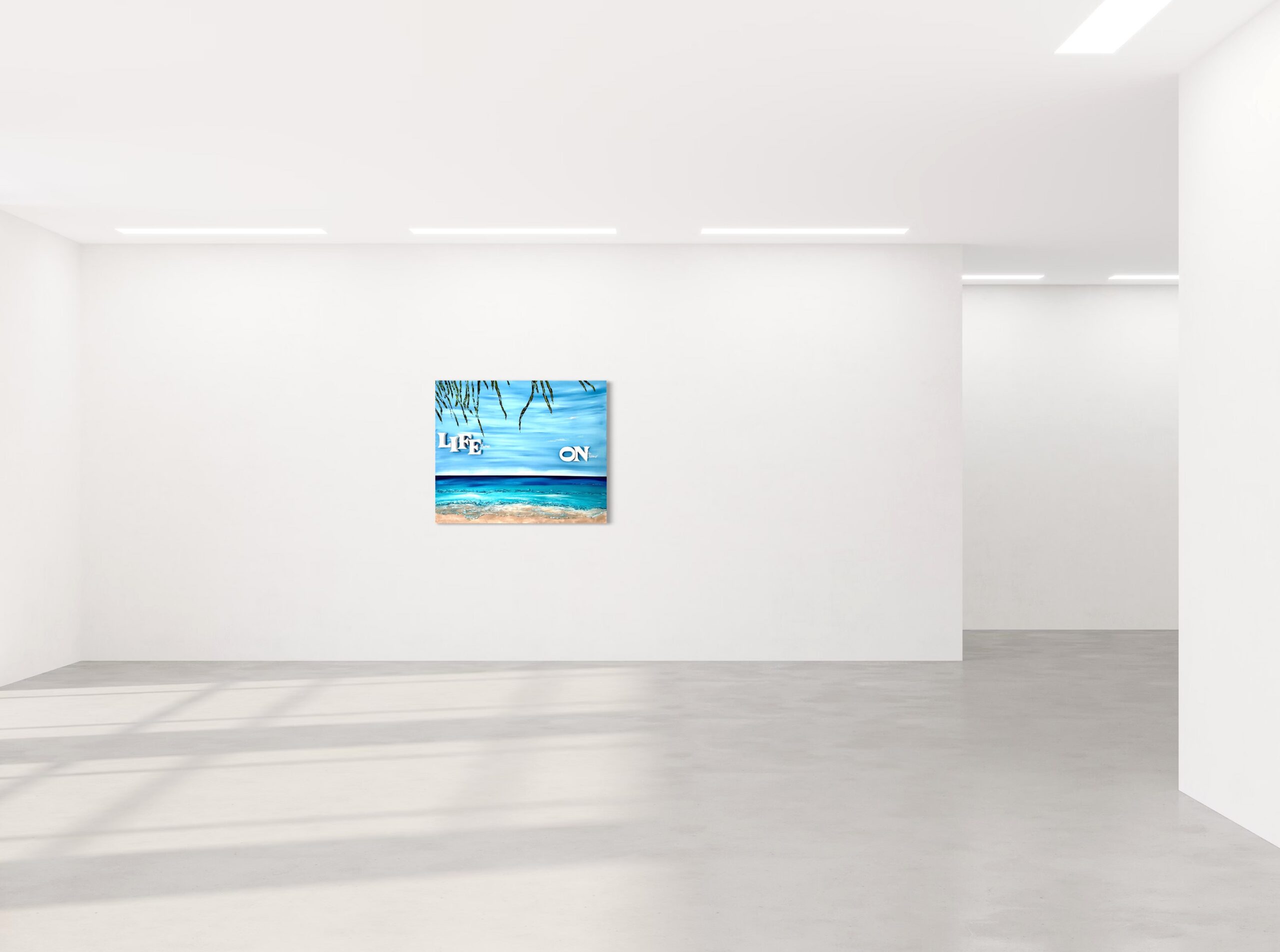 K-NY Gallery Space. K-NY artwork in the K-NY Gallery Space, demonstrating the relationship between artwork, architecture and perception.