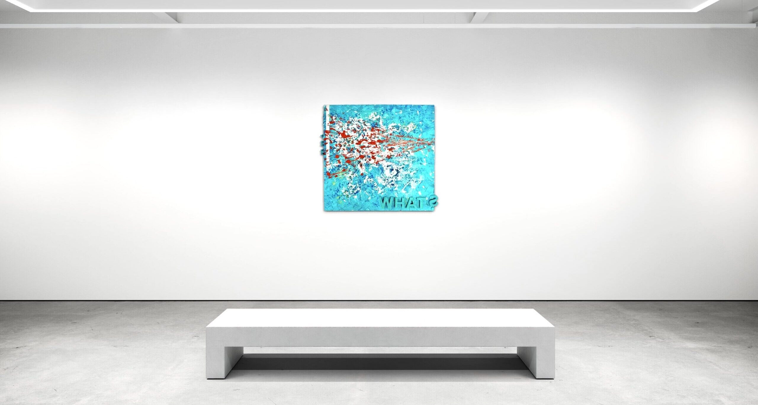 Work ART, OR WHAT? K-NY in architectural context. Spatial relation between object, wall and viewer.