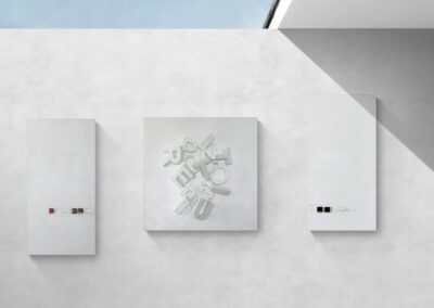 CASE 02 — WAIT... by K-NY, showing all three MOVES HMM..., WAIT A SECOND... and TOUCHÉ. together in an architectural interior.