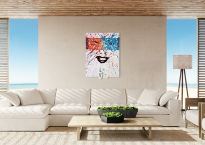 K-NY artwork FREE LOVE – luminous acrylic art from the LOVE & DESIRE cluster, Universe I