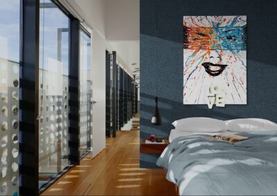 K-NY artwork FREE LOVE – luminous acrylic art from the LOVE & DESIRE cluster, Universe I