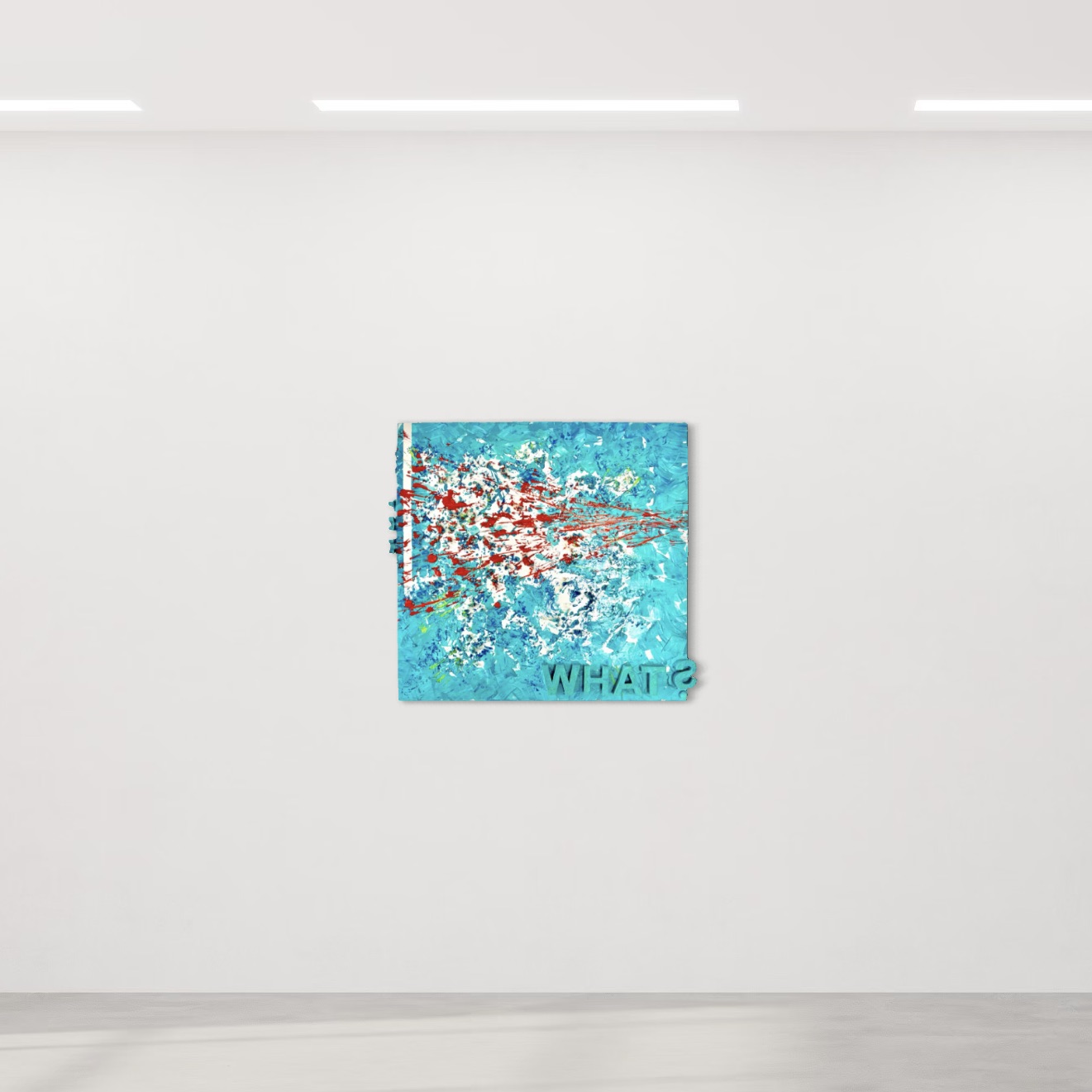 K-NY artwork in the K-NY Gallery Space, demonstrating the relationship between artwork, architecture and perception.